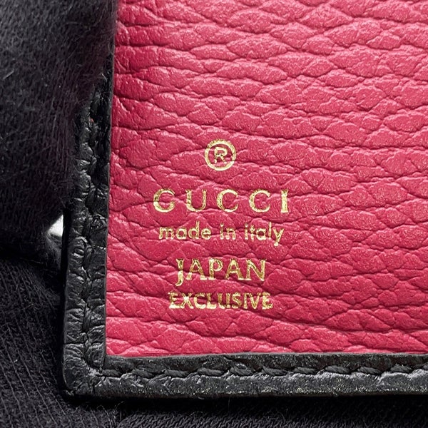 グッチ 二つ折り財布 GGマーモント コンパクトウォレット レザー 772738 GUCCI 財布 黒 日本限定