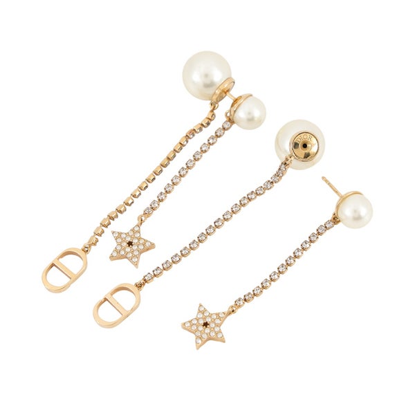 クリスチャン・ディオール ピアス Tribales トライバル ラインストーン フェイクパール E1270TRICY Christian Dior アクセサリー