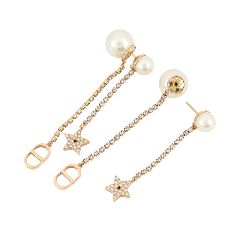 クリスチャン・ディオール ピアス Tribales トライバル ラインストーン フェイクパール E1270TRICY Christian Dior アクセサリー