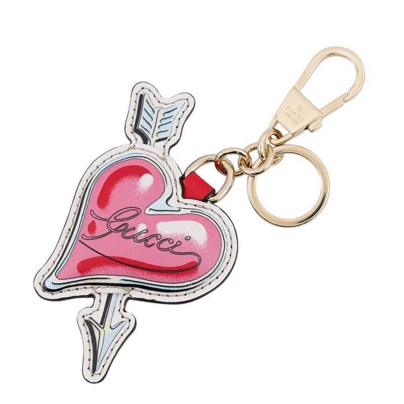 グッチ キーホルダー GGスプリーム プレイフル ハート レザー 842695 GUCCI チャーム