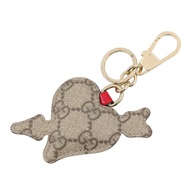 グッチ キーホルダー GGスプリーム プレイフル ハート レザー 842695 GUCCI チャーム