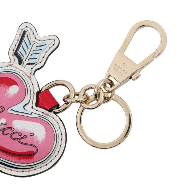 グッチ キーホルダー GGスプリーム プレイフル ハート レザー 842695 GUCCI チャーム