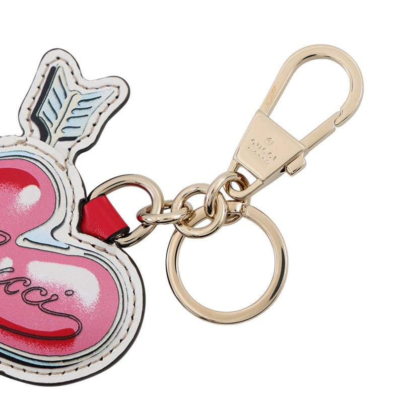 グッチ キーホルダー GGスプリーム プレイフル ハート レザー 842695 GUCCI チャーム