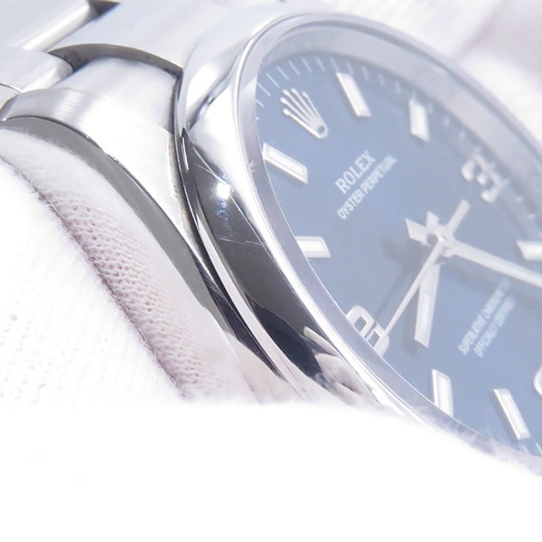 ロレックス オイスターパーペチュアル34 ランダムシリアル ルーレット 114200 ROLEX 腕時計 ブルー文字盤