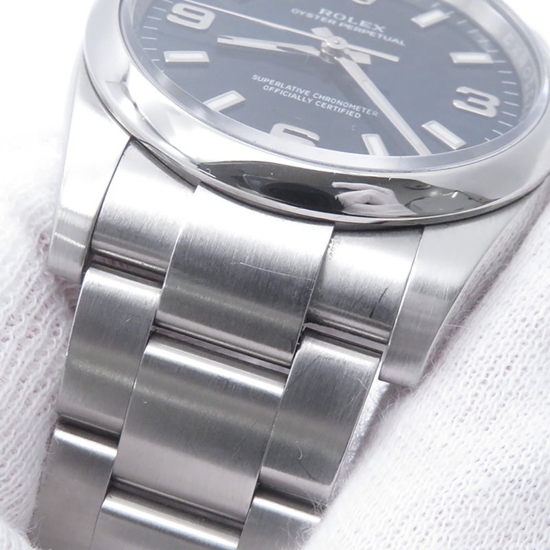 ロレックス オイスターパーペチュアル34 ランダムシリアル ルーレット 114200 ROLEX 腕時計 ブルー文字盤