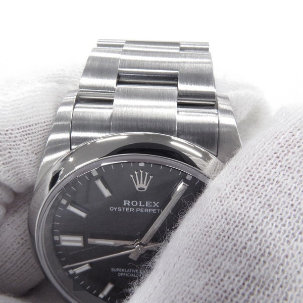 ロレックス オイスターパーペチュアル36 ランダムシリアル ルーレット 126000 ROLEX 腕時計 黒文字盤