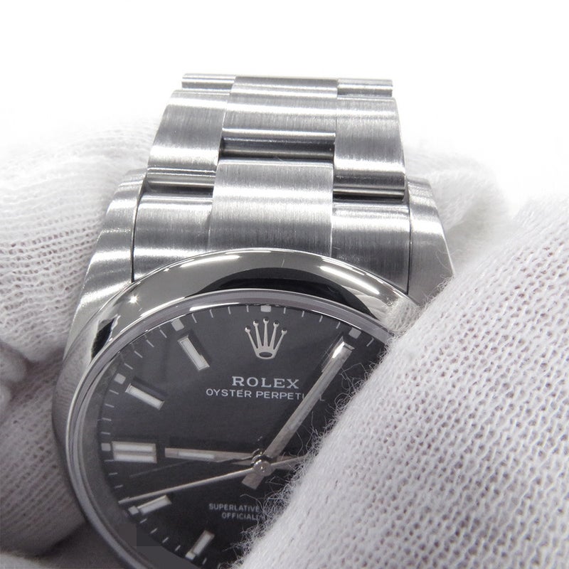 ロレックス オイスターパーペチュアル36 ランダムシリアル ルーレット 126000 ROLEX 腕時計 黒文字盤