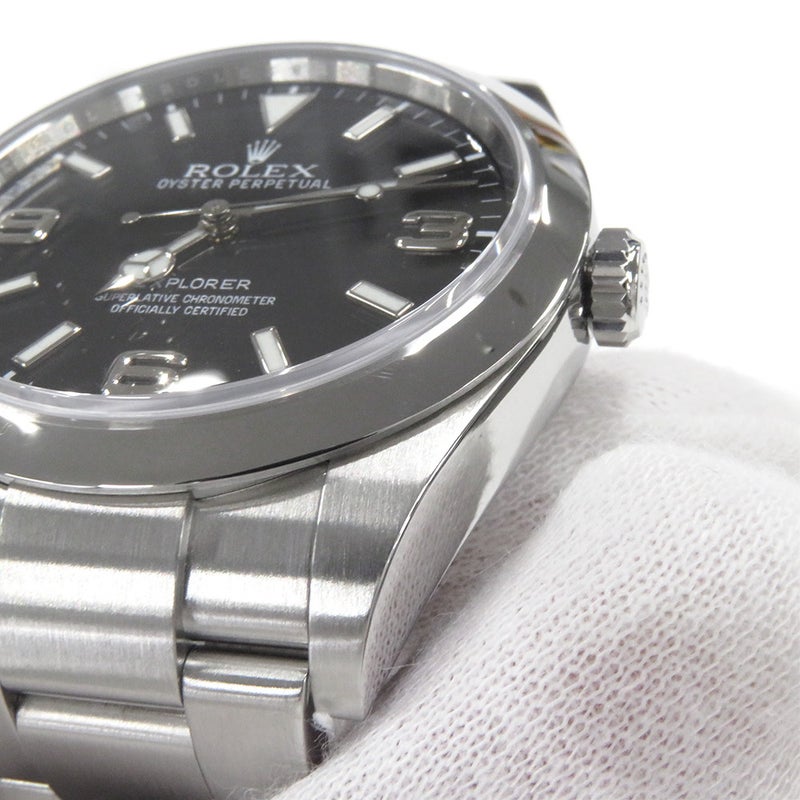 ロレックス エクスプローラー1 ランダムシリアル ルーレット 214270 ROLEX 腕時計 黒文字盤