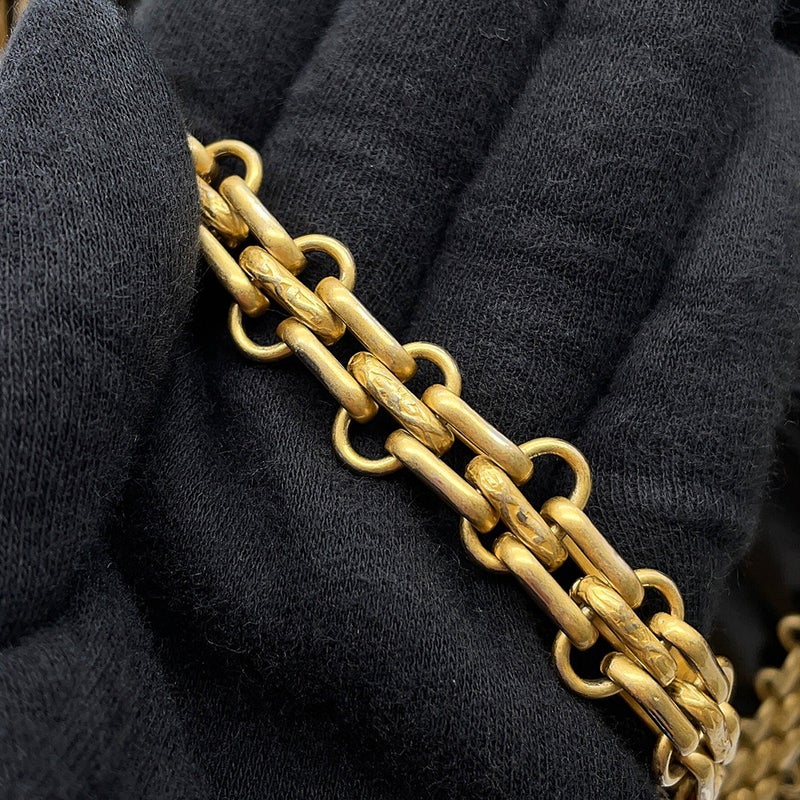 シャネル チェーンショルダーバッグ Vステッチ シェブロン 2.55 ミニ エイジドカーフレザー AS0874 CHANEL 黒