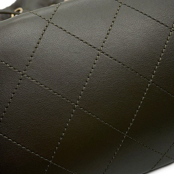 シャネル リュック ココマーク マトラッセ バックパック ドローストリング ダブルポケット レザー AS4342 CHANEL