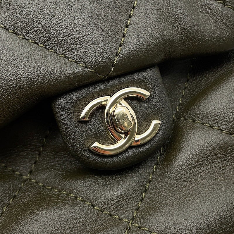 シャネル リュック ココマーク マトラッセ バックパック ドローストリング ダブルポケット レザー AS4342 CHANEL