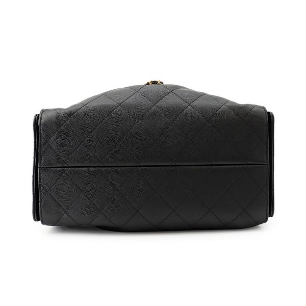 シャネル チェーンショルダーバッグ ココマーク CHANEL 25 スモール キャビアスキン AS5293 CHANEL 黒