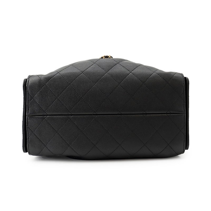 シャネル チェーンショルダーバッグ ココマーク CHANEL 25 スモール キャビアスキン AS5293 CHANEL 黒