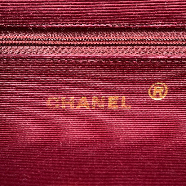 シャネル チェーンショルダーバッグ マトラッセ25 ココマーク ラムスキン CHANEL バッグ 黒