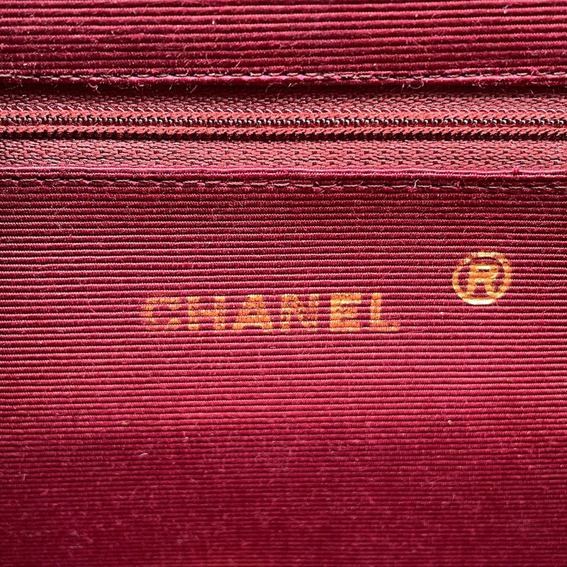 シャネル チェーンショルダーバッグ マトラッセ25 ココマーク ラムスキン CHANEL バッグ 黒