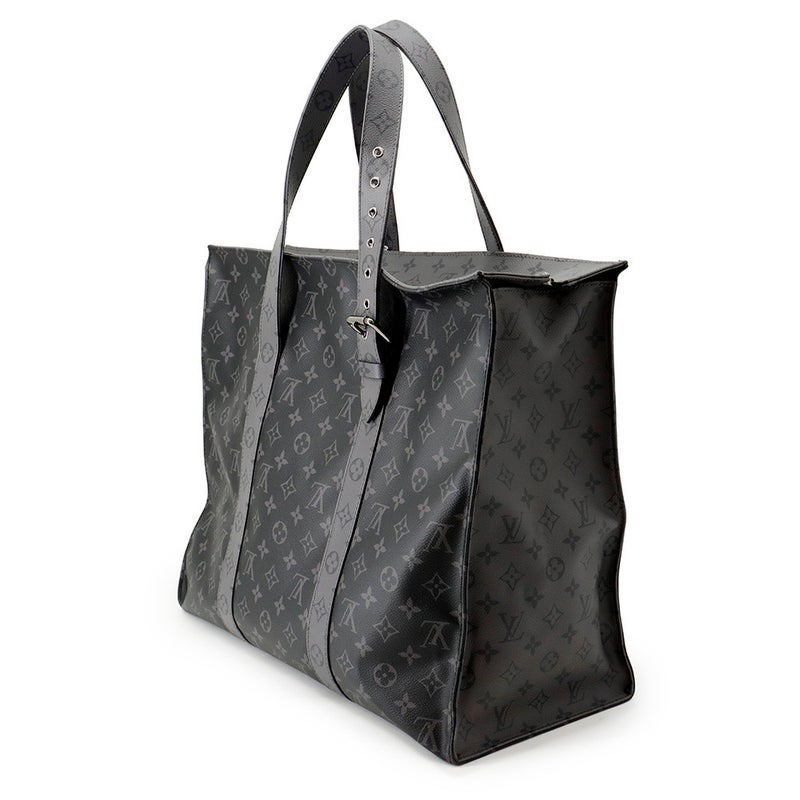 ルイヴィトン トートバッグ モノグラム・エクリプス リバース カバ・ジップ GM M45379 LOUIS VUITTON 黒 ブラック