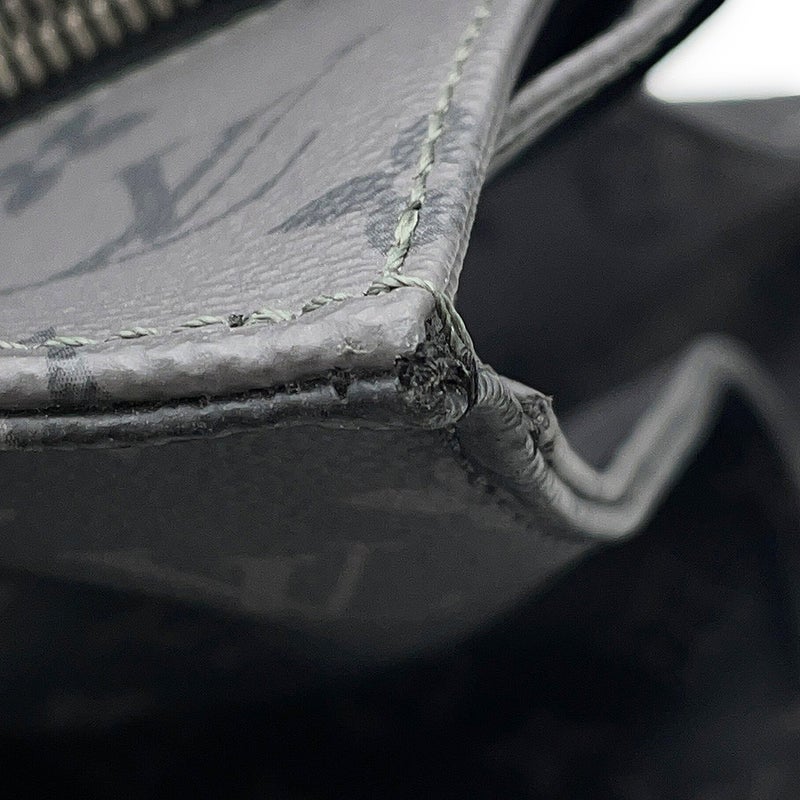 ルイヴィトン トートバッグ モノグラム・エクリプス リバース カバ・ジップ GM M45379 LOUIS VUITTON 黒 ブラック