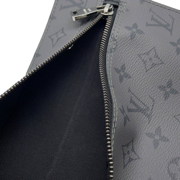ルイヴィトン トートバッグ モノグラム・エクリプス リバース カバ・ジップ GM M45379 LOUIS VUITTON 黒 ブラック