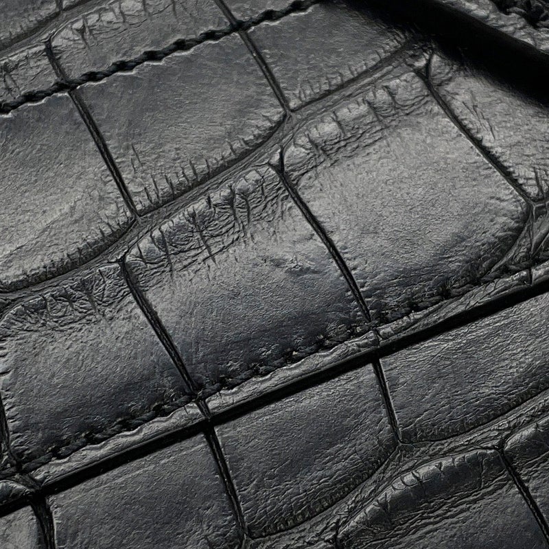 ルイヴィトン ハンドバッグ クロコダイル シティ・スティーマー MM LOUIS VUITTON 2way ショルダーバッグ 黒 ブラック