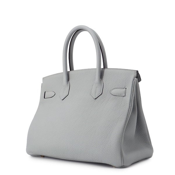 エルメス バーキン30 ブルーグラシエ/ゴールド金具 トゴ T刻印 HERMES Birkin ハンドバッグ