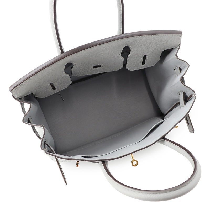 エルメス バーキン30 ブルーグラシエ/ゴールド金具 トゴ T刻印 HERMES Birkin ハンドバッグ