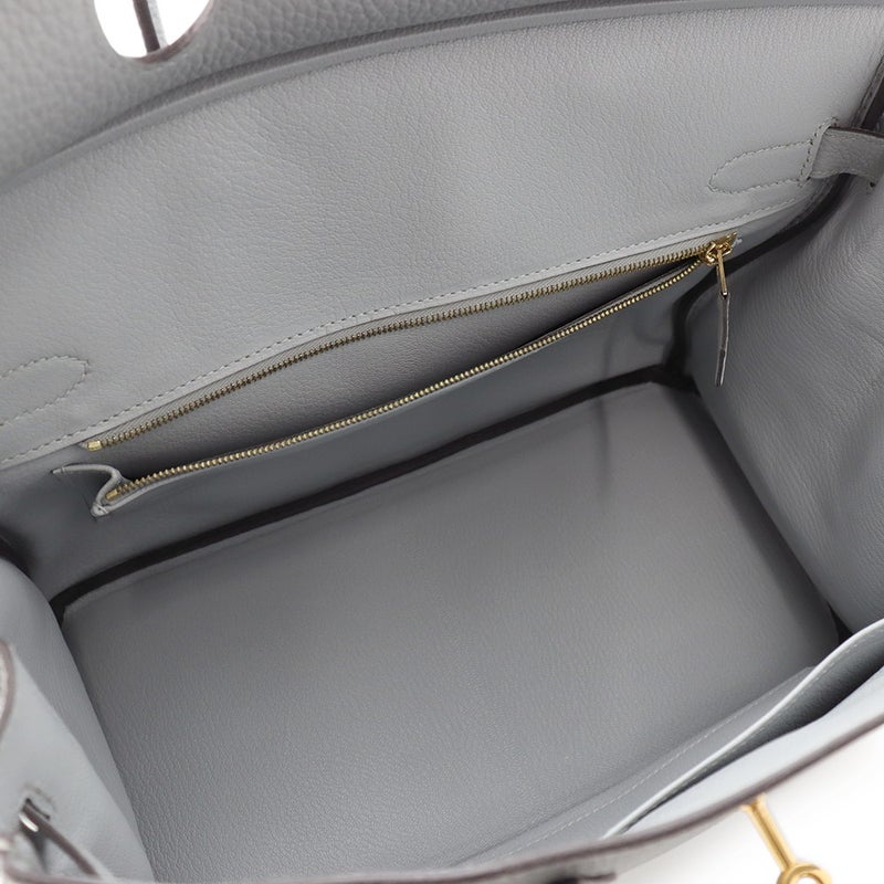 エルメス バーキン30 ブルーグラシエ/ゴールド金具 トゴ T刻印 HERMES Birkin ハンドバッグ