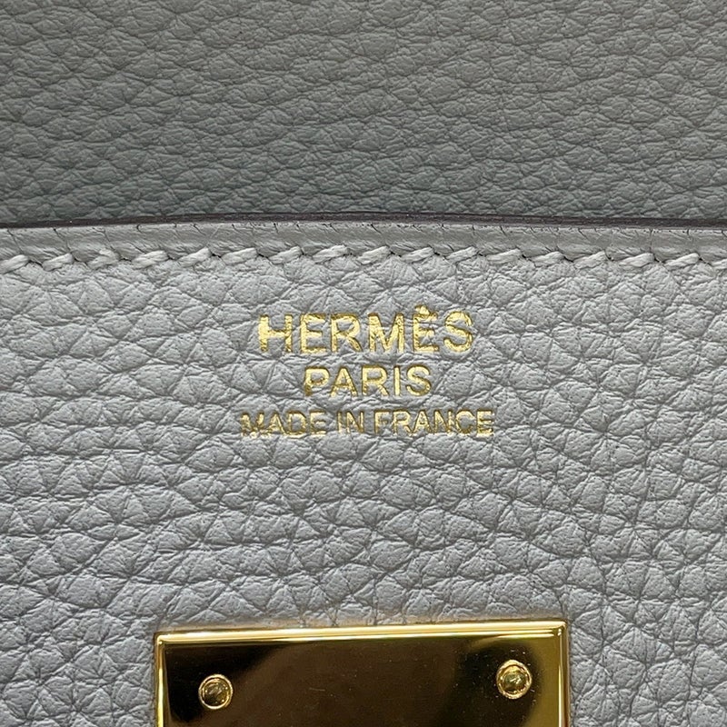 エルメス バーキン30 ブルーグラシエ/ゴールド金具 トゴ T刻印 HERMES Birkin ハンドバッグ