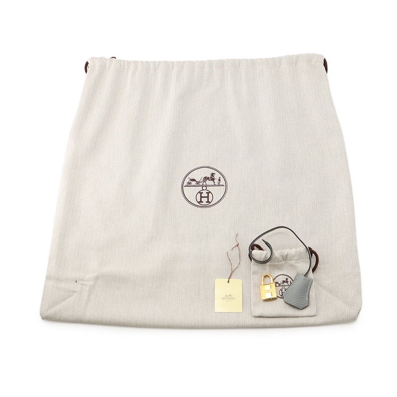 エルメス バーキン30 ブルーグラシエ/ゴールド金具 トゴ T刻印 HERMES Birkin ハンドバッグ