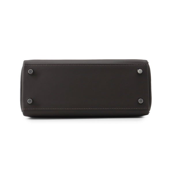 エルメス ハンドバッグ ケリー25 内縫い エベンヌ/シルバー金具 スイフト G刻印 HERMES Kelly 2wayバッグ