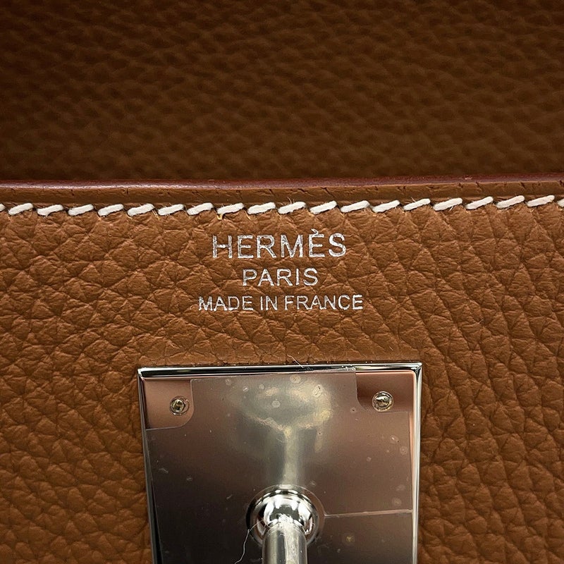 エルメス ハンドバッグ ケリー28 内縫い ゴールド/シルバー金具 トゴ G刻印 HERMES Kelly 2wayバッグ