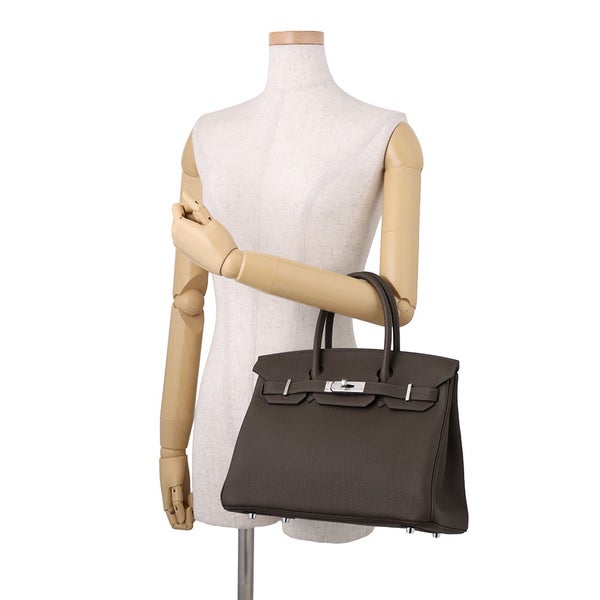 エルメス バーキン30 ヴェールロデン/シルバー金具 トゴ G刻印 HERMES Birkin ハンドバッグ