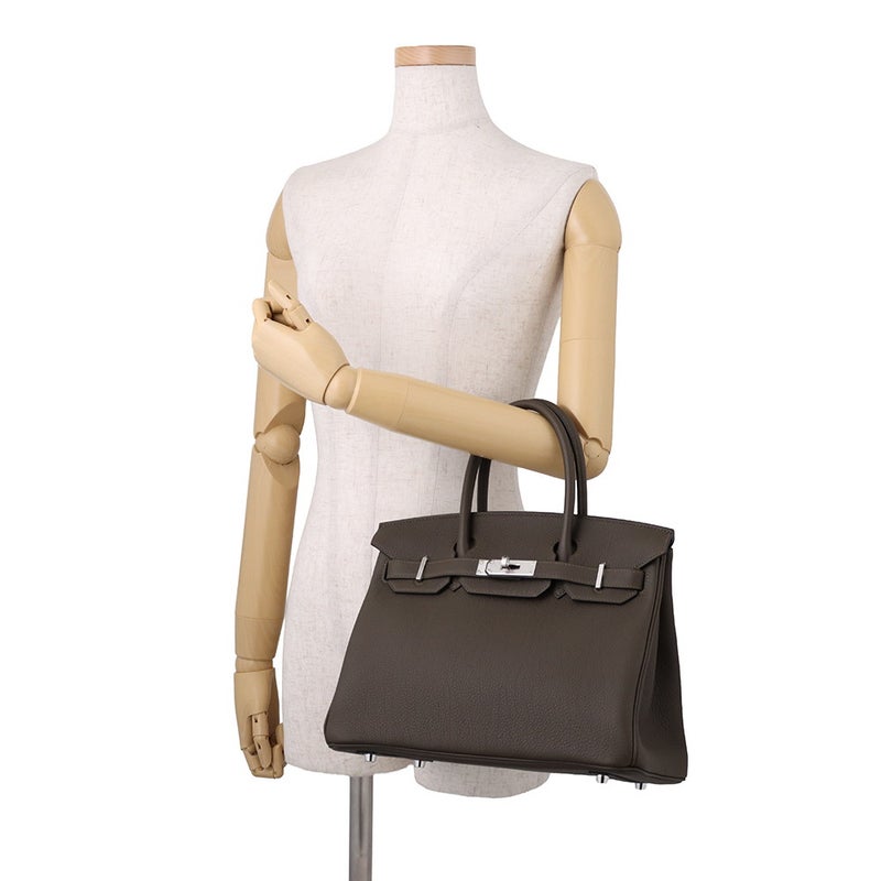 エルメス バーキン30 ヴェールロデン/シルバー金具 トゴ G刻印 HERMES Birkin ハンドバッグ