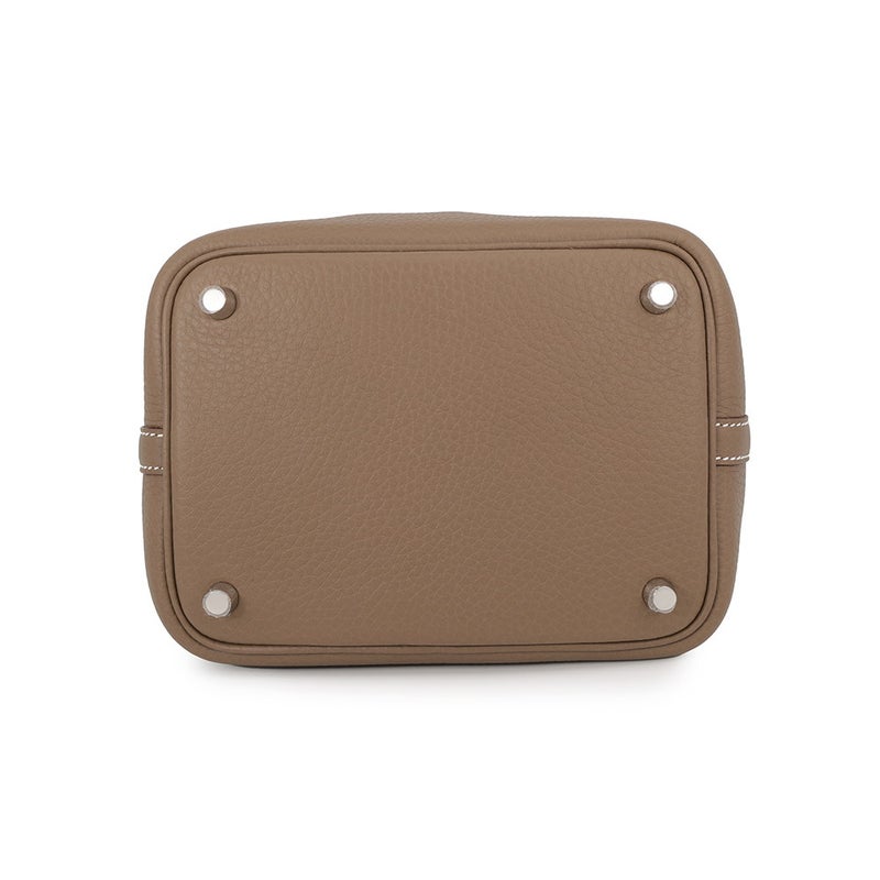 エルメス ハンドバッグ ピコタンロックPM エトゥープ/シルバー金具 トリヨンクレマンス G刻印 HERMES