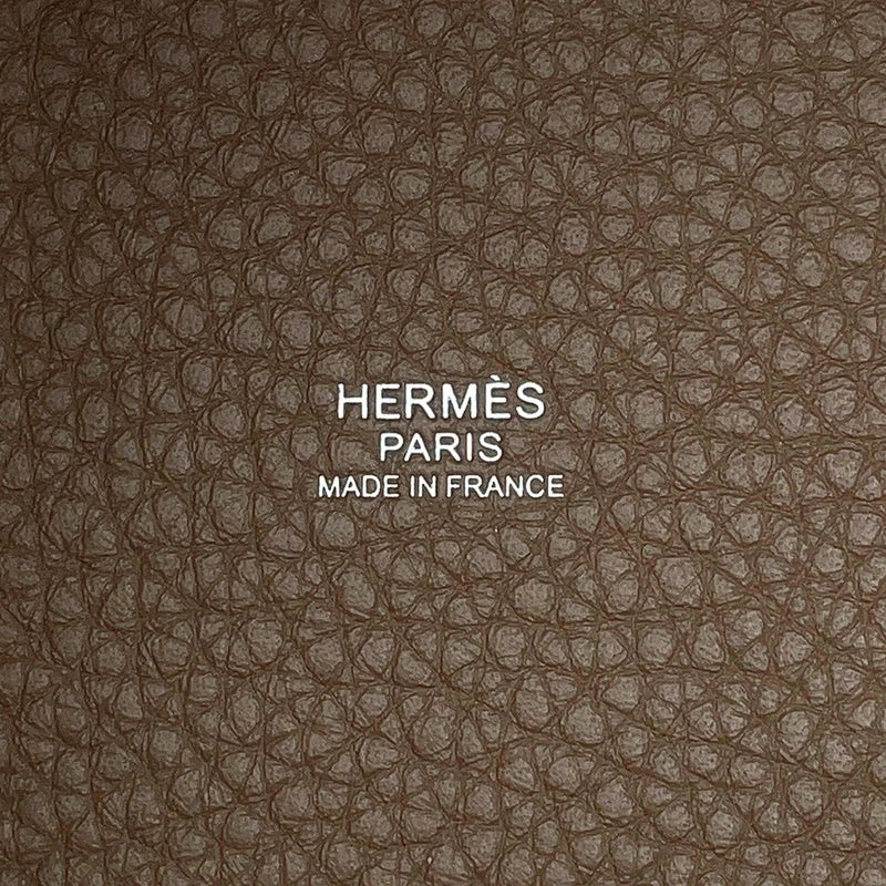 エルメス ハンドバッグ ピコタンロックPM エトゥープ/シルバー金具 トリヨンクレマンス G刻印 HERMES
