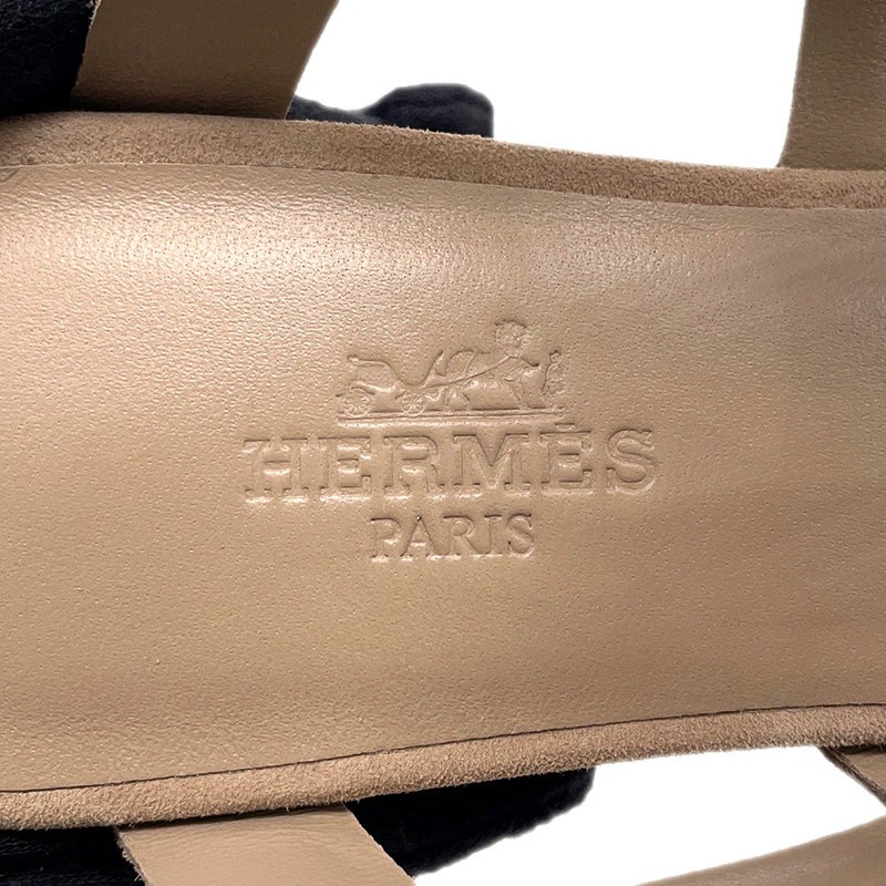 エルメス サンダル リパリ 70 レザー ベロア レディースサイズ36 HERMES 靴