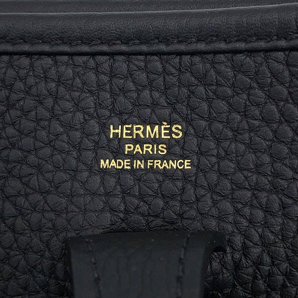 エルメス ショルダーバッグ エブリン3 23 ブラック/ゴールド金具 トリヨンクレマンス G刻印 HERMES Evelyne 黒