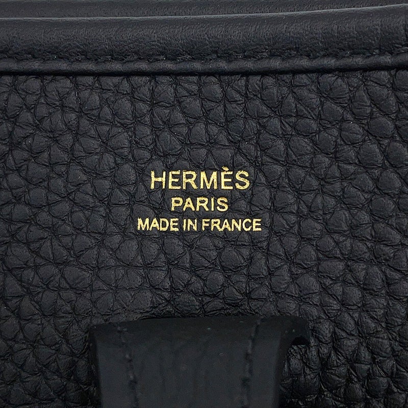 エルメス ショルダーバッグ エブリン3 23 ブラック/ゴールド金具 トリヨンクレマンス G刻印 HERMES Evelyne 黒