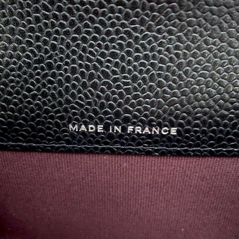 シャネル カードケース マトラッセ クラシックカードケース ココマーク キャビアスキン AP0214 名刺入れ 黒