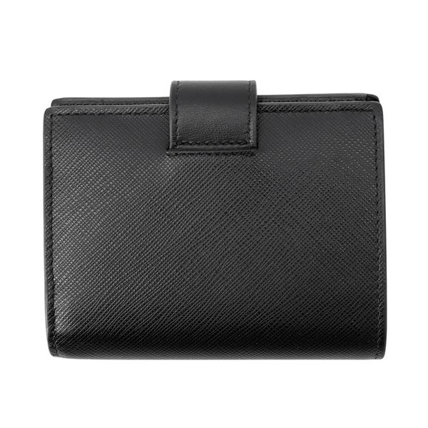 プラダ 二つ折り財布 トライアングルロゴ サフィアーノ 1MV204 PRADA 財布 黒