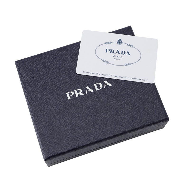 プラダ 二つ折り財布 トライアングルロゴ サフィアーノ 1MV204 PRADA 財布 黒