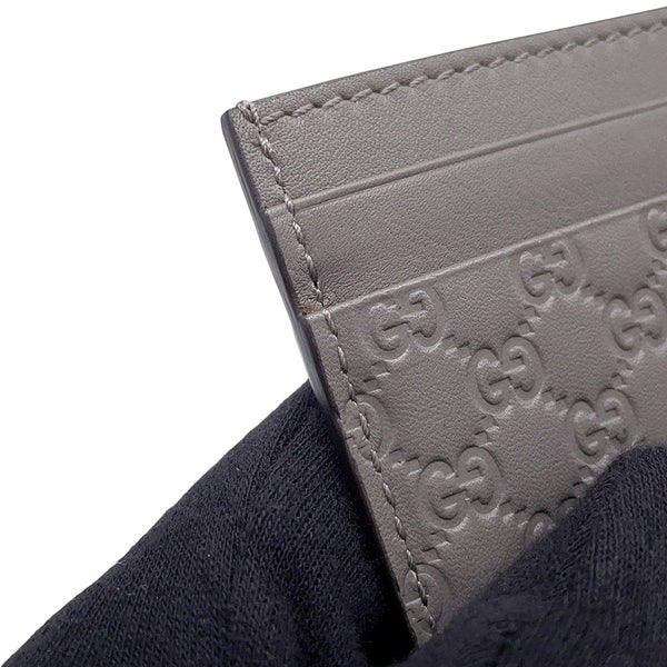 グッチ カードケース マイクログッチシマ レザー 476010 GUCCI アウトレット品