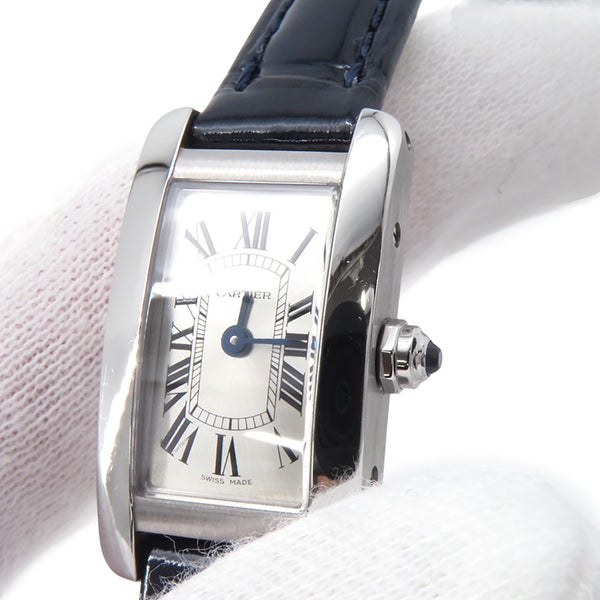 カルティエ タンクアメリカン ミニ 日本限定 WSTA0032 Cartier 腕時計 シルバー文字盤
