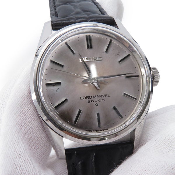 セイコー ロードマーベル 36000 5740-8000 SEIKO 腕時計 シルバー文字盤