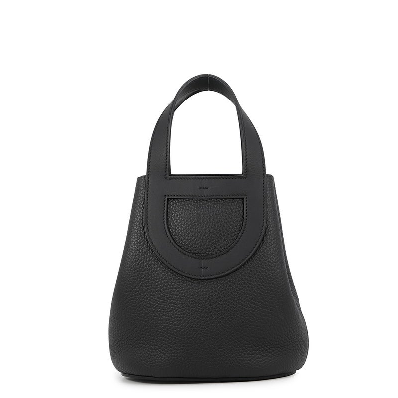 エルメス トートバッグ インザループ 18 ブラック/シルバー金具 トリヨンクレマンス/スイフト K刻印 黒