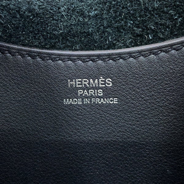 エルメス トートバッグ インザループ 18 ブラック/シルバー金具 トリヨンクレマンス/スイフト K刻印 黒