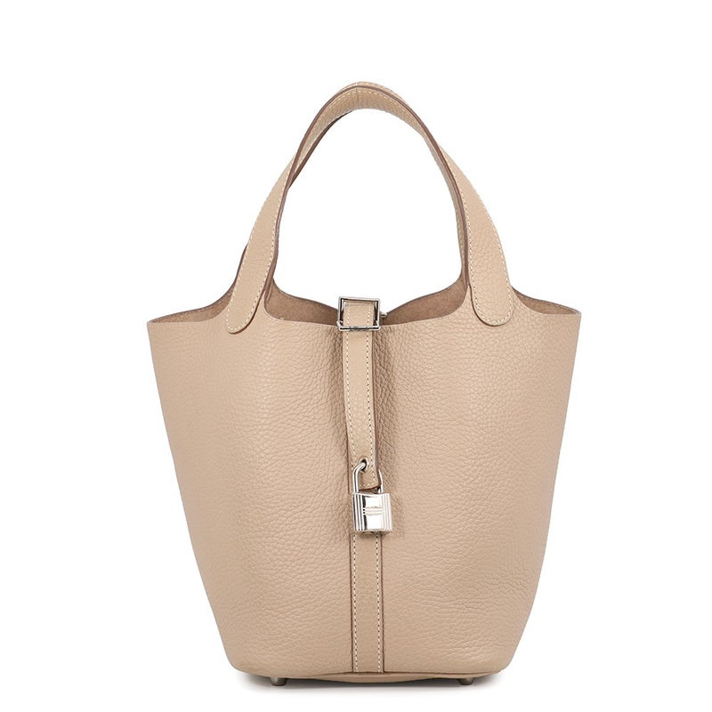 エルメス ハンドバッグ ピコタンロックPM アルジル/シルバー金具 トリヨンクレマンス □P刻印 HERMES
