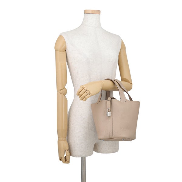エルメス ハンドバッグ ピコタンロックPM アルジル/シルバー金具 トリヨンクレマンス □P刻印 HERMES
