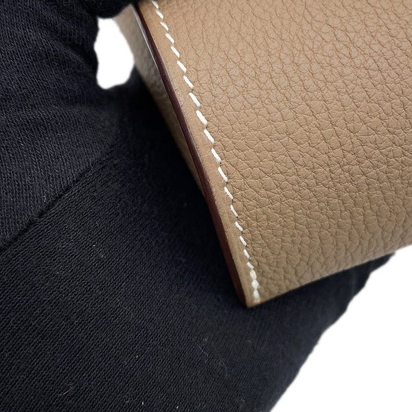 エルメス ショルダーバッグ ヴィドポッシュ エトゥープ/シルバー金具 トゴ B刻印 HERMES