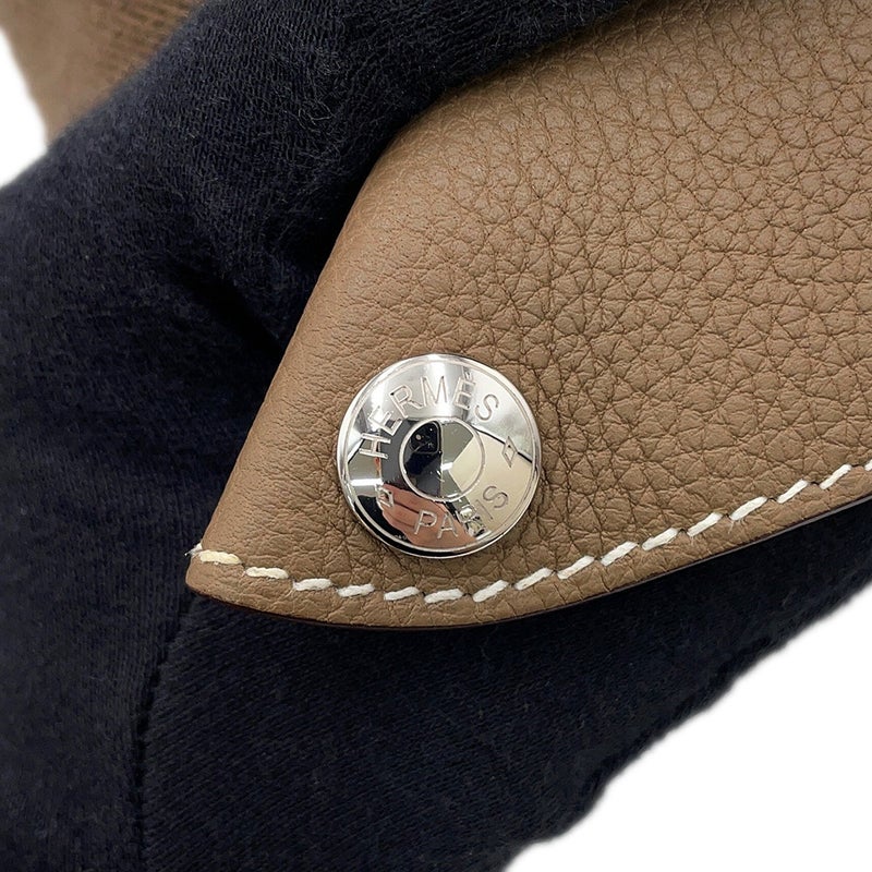エルメス ショルダーバッグ ヴィドポッシュ エトゥープ/シルバー金具 トゴ B刻印 HERMES