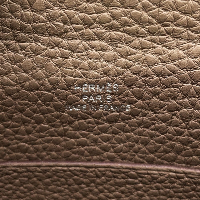 エルメス ショルダーバッグ ヴィドポッシュ エトゥープ/シルバー金具 トゴ B刻印 HERMES
